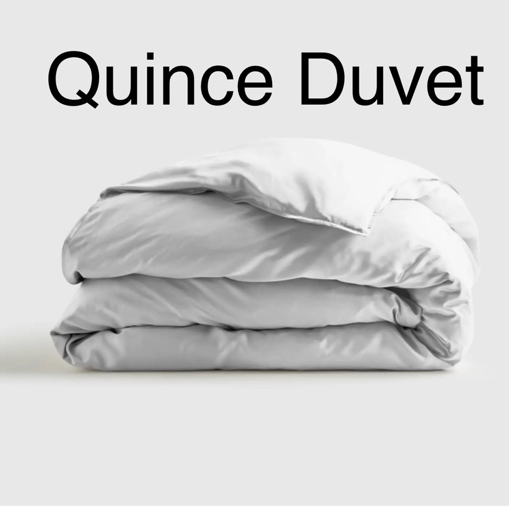 Quince Duvet light gray King/cal king 100% viscose from organic bamboo